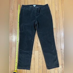 J. Jill Charcoal Corduroy Pants